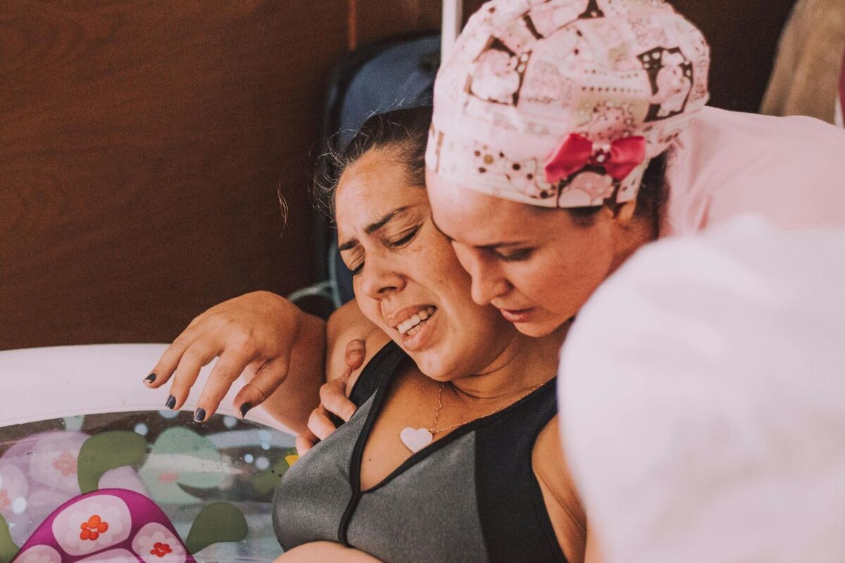 Pushing during birth